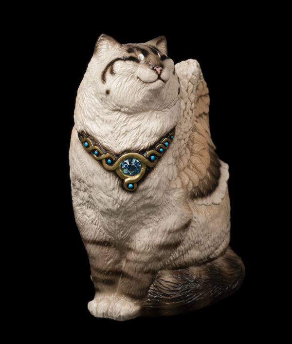 Bird-Winged Flap Cat - Lynx Point Siamese (3 1/2" tall) - Image 2