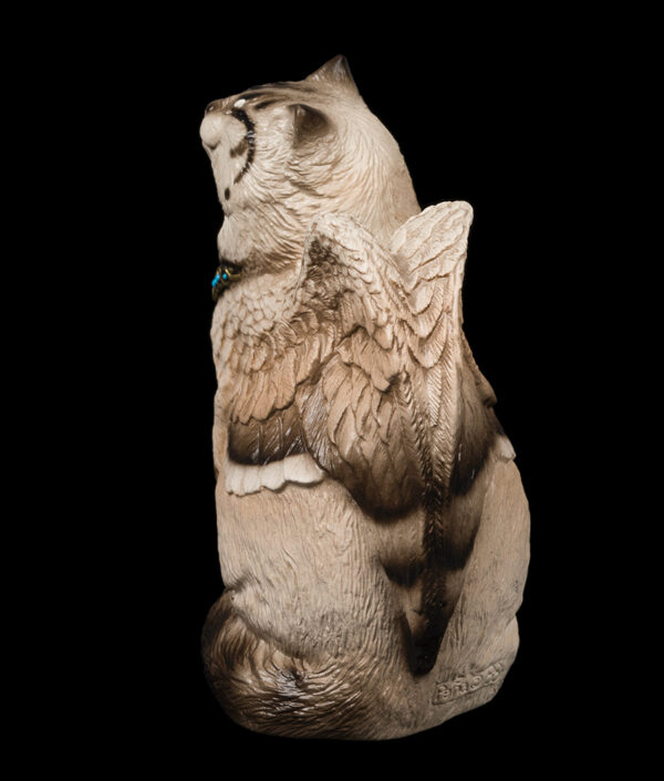 Bird-Winged Flap Cat - Lynx Point Siamese (3 1/2" tall) - Image 4