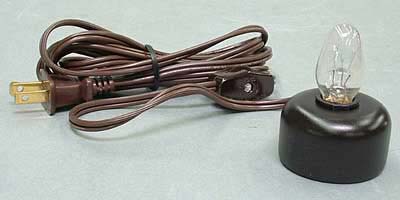 Photo of Electric Votive Lamp - Brown Cord