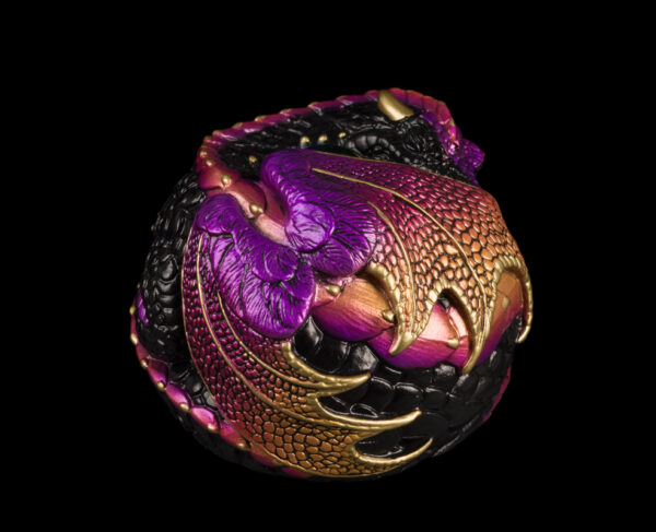 Curled Dragon - Black Gold - Image 2