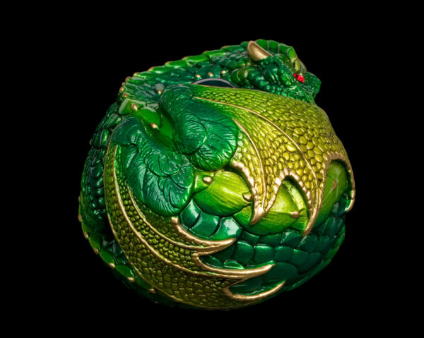 Curled Dragon - Emerald - Image 4