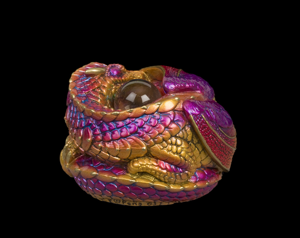 Violet Flame Coiled Dragon 