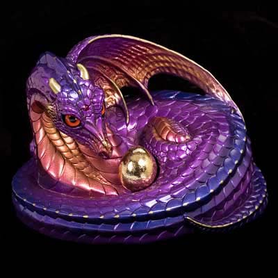 Mother Coiled Dragon - Amethyst