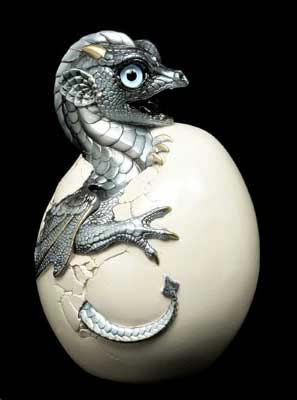 Hatching Emperor Dragon - Silver