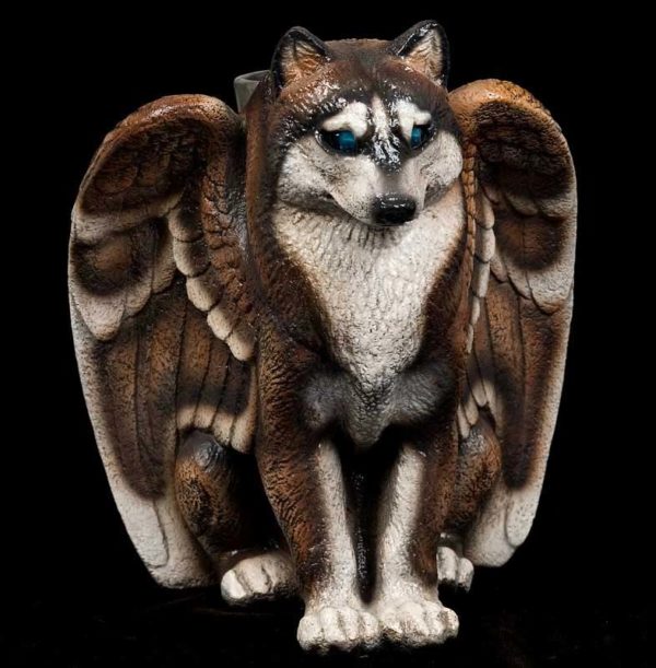 Spirit Wolf Candlelamp - Sable Husky