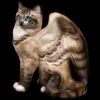 Large Bird-Winged Flap Cat - Lynx Point Siamese - Windstone Editions