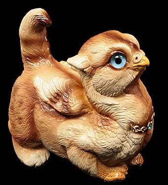 Crouching Griffin Chick - Brown