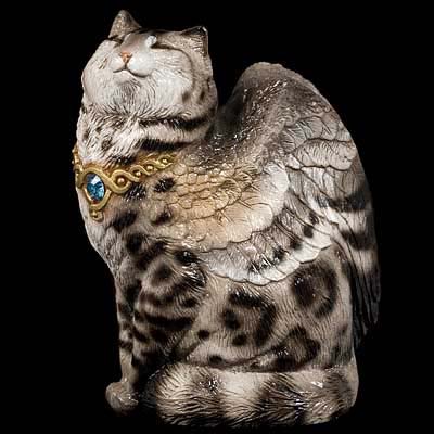 Bird-Winged Flap Cat - Silver Bengal