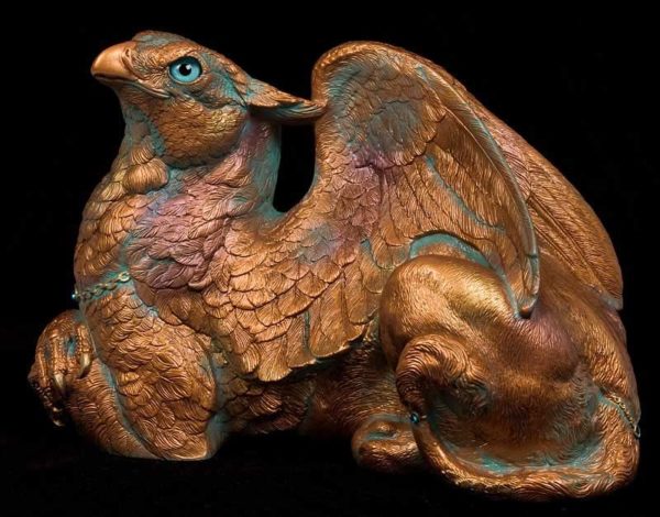 Female Griffin - Copper Patina