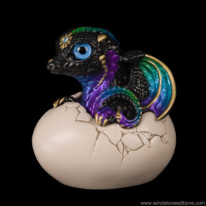 Hatching Dragon fantasy figurine. Hand-painted collectible sculpture by Windstone Editions