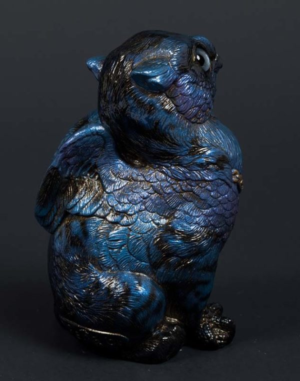Sitting Griffin Chick -  Midnight Tabby Test Paint #1