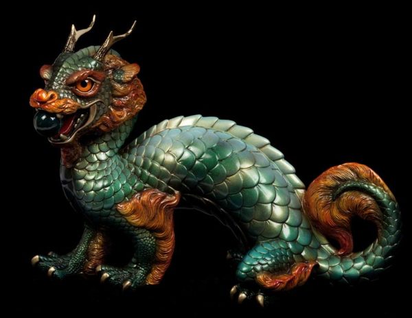 Oriental Sun Dragon - Forest Flame Test Paint #1