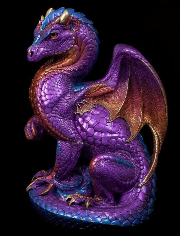 Windstone Editions collectible dragon figurine - Secret Keeper - Amethyst