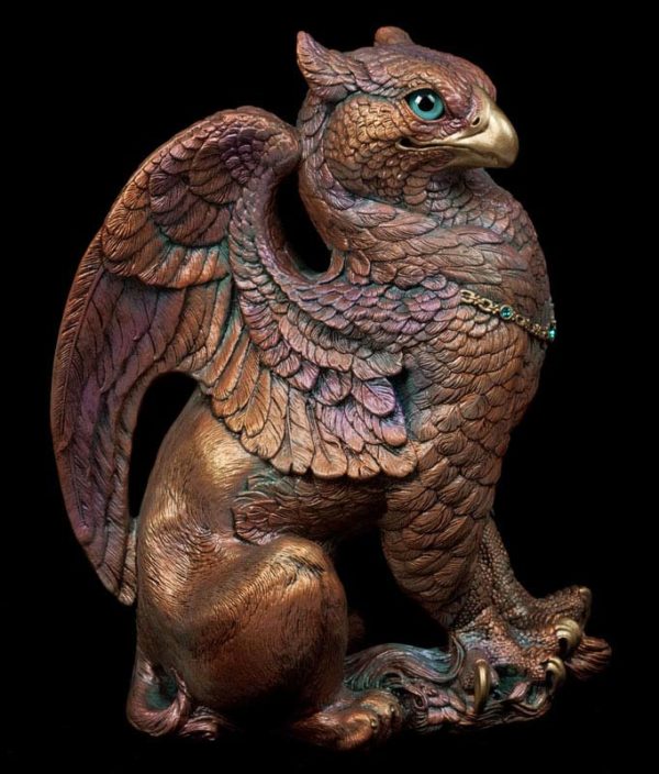 Male Griffin - copper patina - version 2