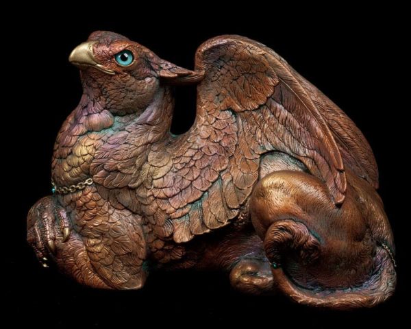 Female Griffin - copper patina - version 2