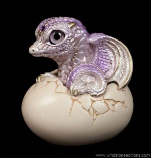 Hatching Dragon version 2 - Lavender Pearl