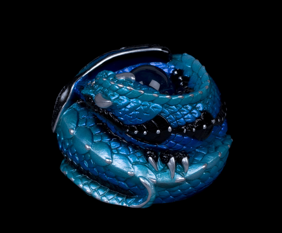 Curled Dragon – Blue Morpho | Windstone Editions