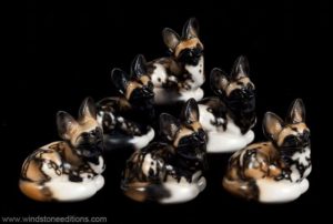 Pebble Bat Eared Fox - "Wild Dog" color