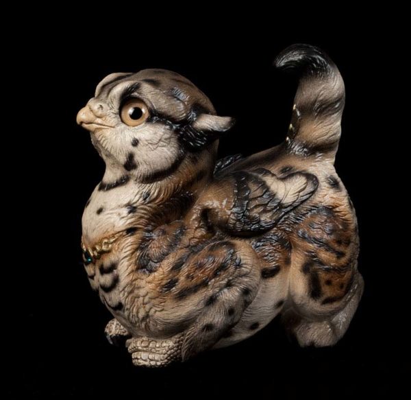 Crouching Griffin Chick - Ocelot