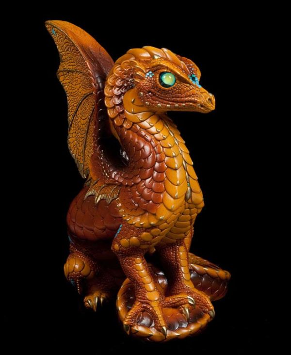 Windstone Editions collectable dragon sculpture - Spectral Dragon - Brown