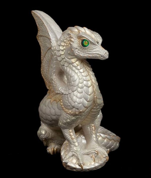 Windstone Editions collectable dragon sculpture - Spectral Dragon - White