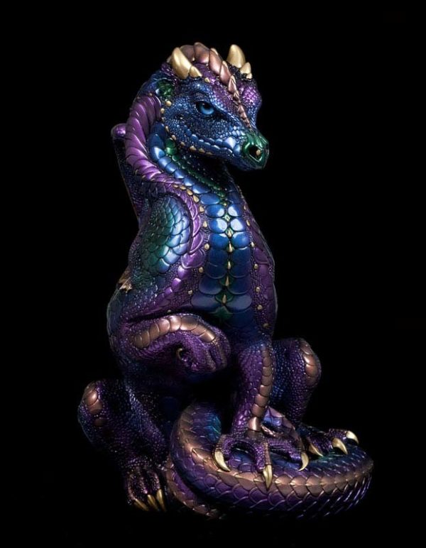 Windstone Editions collectable dragon sculpture - Secret Keeper - Peacock