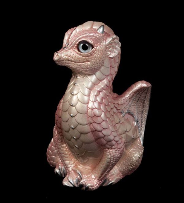 Windstone Editions collectable dragon sculpture - Fledgling Dragon - Shell Pink