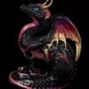 Windstone Editions collectible dragon figurine - Scratching Dragon - Black Gold