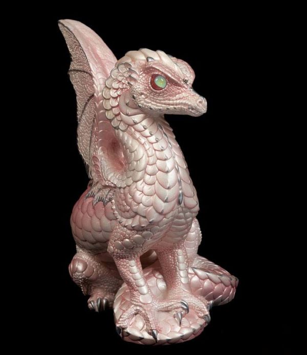 Windstone Editions collectable dragon sculpture - Spectral Dragon - Shell Pink