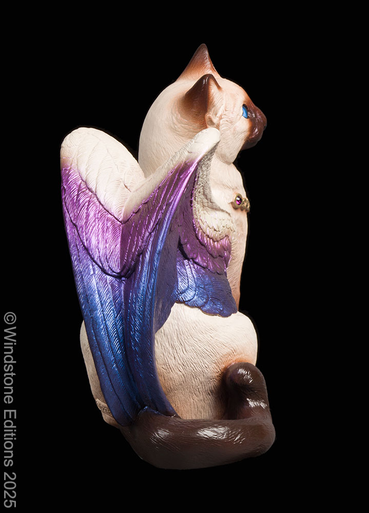 Large Bird-Winged Flip Flap Cat – Siamese – Windstone Editions