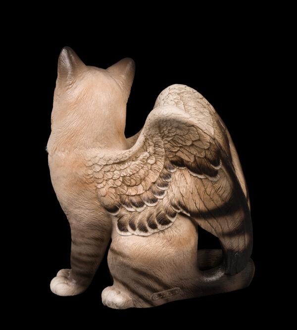 Large Bird-Winged Flip Flap Cat - Lynx Point Siamese - Image 3