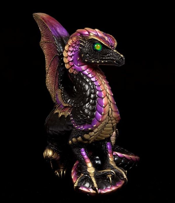 Windstone Editions collectable dragon sculpture - Spectral Dragon - Black Gold