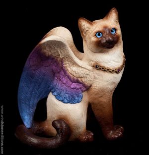 Large Bird-Winged Flip Flap Cat - Siamese