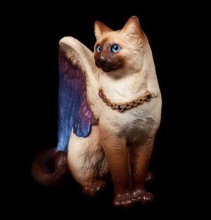 Large Bird-Winged Flip Flap Cat - Siamese