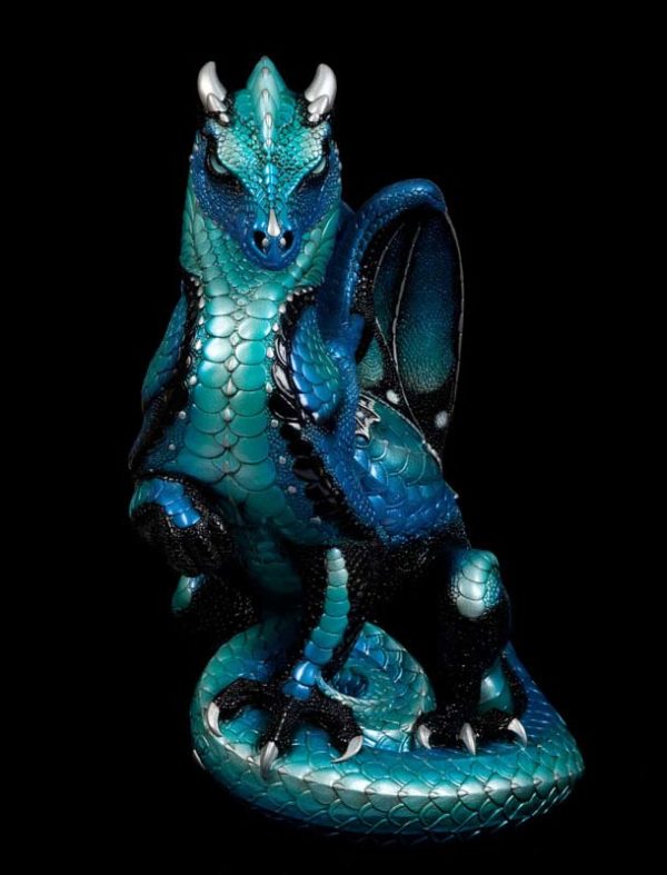Windstone Editions collectable dragon sculpture - Secret Keeper - Blue Morpho