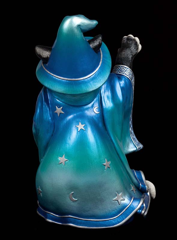 Cat Wizard - Blue Morpho - back view