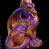 Windstone Editions collectible dragon figurine - Male Dragon - Violet Flame