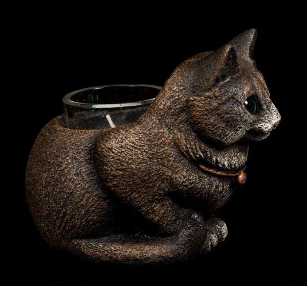 Crouching Cat Candle Lamp