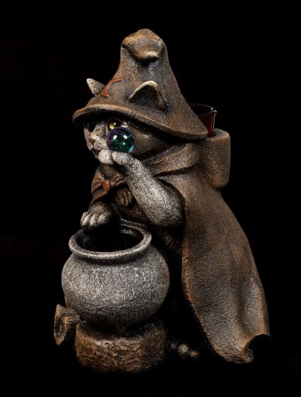 Wizard Cat Candle Lamp