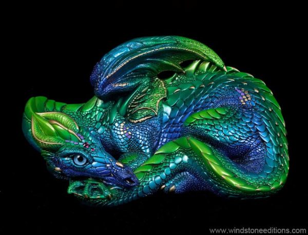 Mother Dragon - Emerald Peacock