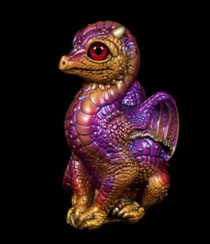 Windstone Editions collectable dragon sculpture - Baby Dragon - Violet Flame