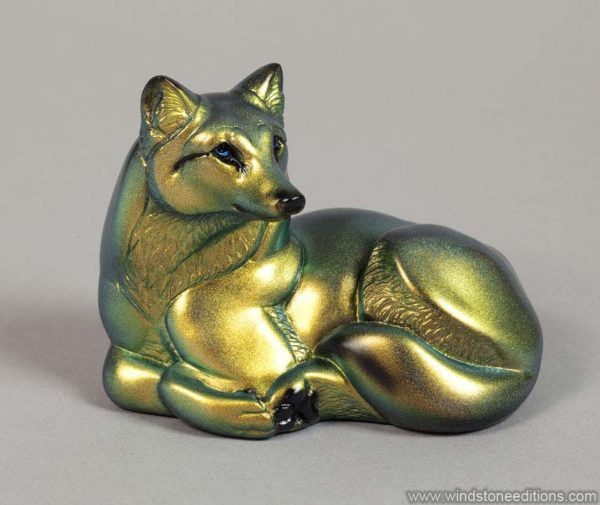 Pebble Wolf - gold/silver
