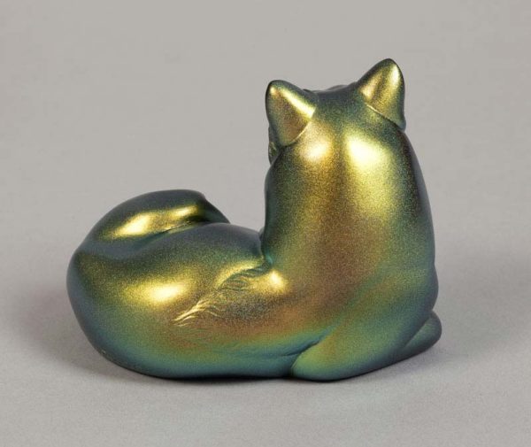 Pebble Wolf - gold/silver - back view
