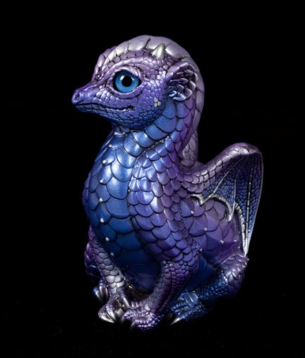 Windstone Editions collectable dragon sculpture - Fledgling Dragon - Tanzanite