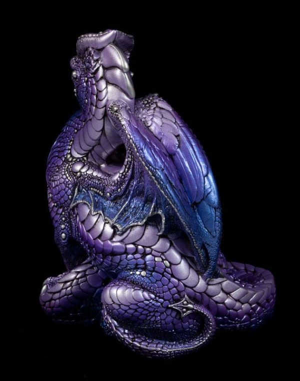 Windstone Editions collectible dragon figurine - Male Dragon - Tanzanite