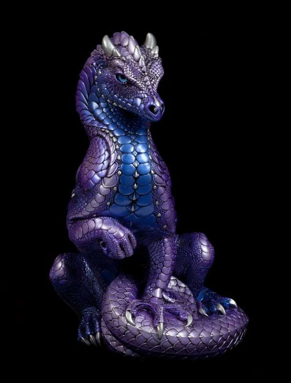 Windstone Editions collectable dragon sculpture - Secret Keeper - Tanzanite
