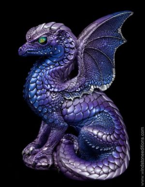 Windstone Editions collectible dragon figurine - Spectral Dragon - Tanzanite