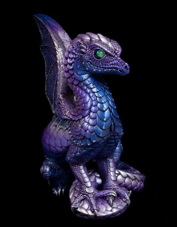Windstone Editions collectable dragon sculpture - Spectral Dragon - Tanzanite