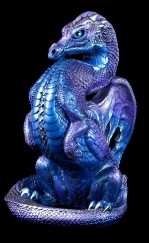 Windstone Editions collectable dragon sculpture - Emperor Dragon - Tanzanite