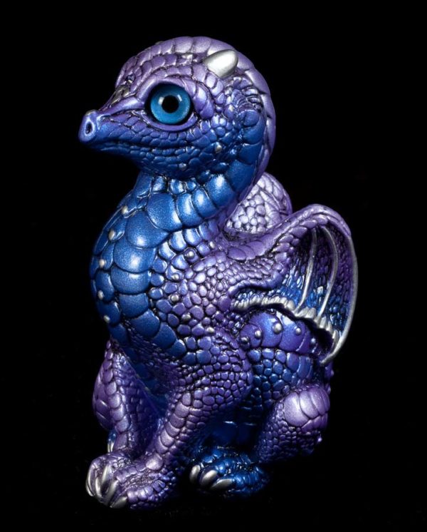 Windstone Editions collectable dragon sculpture - Baby Dragon - Tanzanite